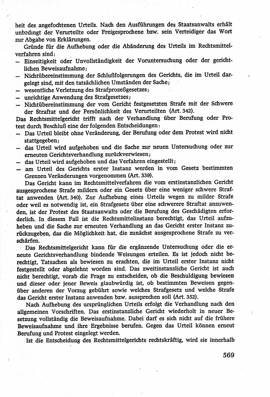 Strafverfahrensrecht [Deutsche Demokratische Republik (DDR)], Lehrbuch 1977, Seite 569 (Strafverf.-R. DDR Lb. 1977, S. 569)