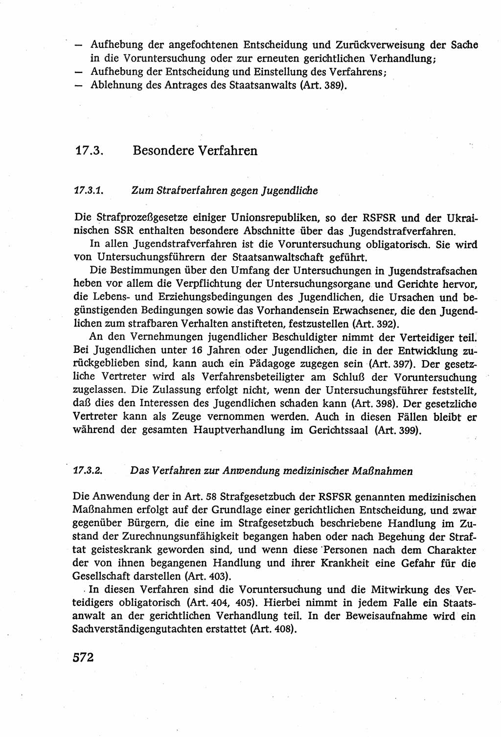 Strafverfahrensrecht [Deutsche Demokratische Republik (DDR)], Lehrbuch 1977, Seite 572 (Strafverf.-R. DDR Lb. 1977, S. 572)