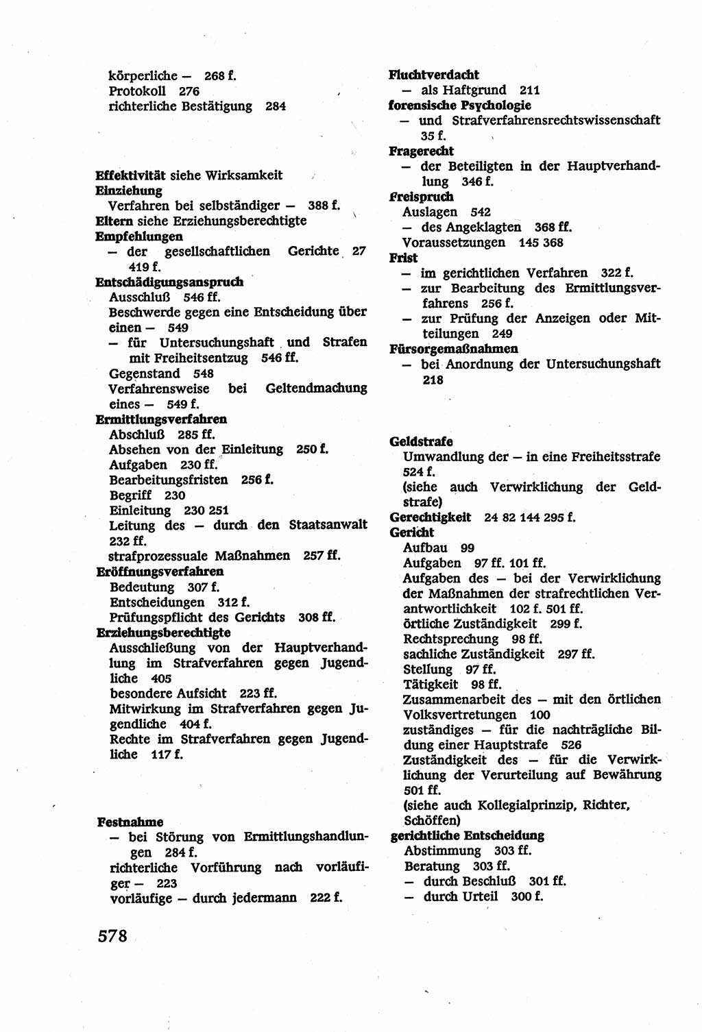 Strafverfahrensrecht [Deutsche Demokratische Republik (DDR)], Lehrbuch 1977, Seite 578 (Strafverf.-R. DDR Lb. 1977, S. 578)