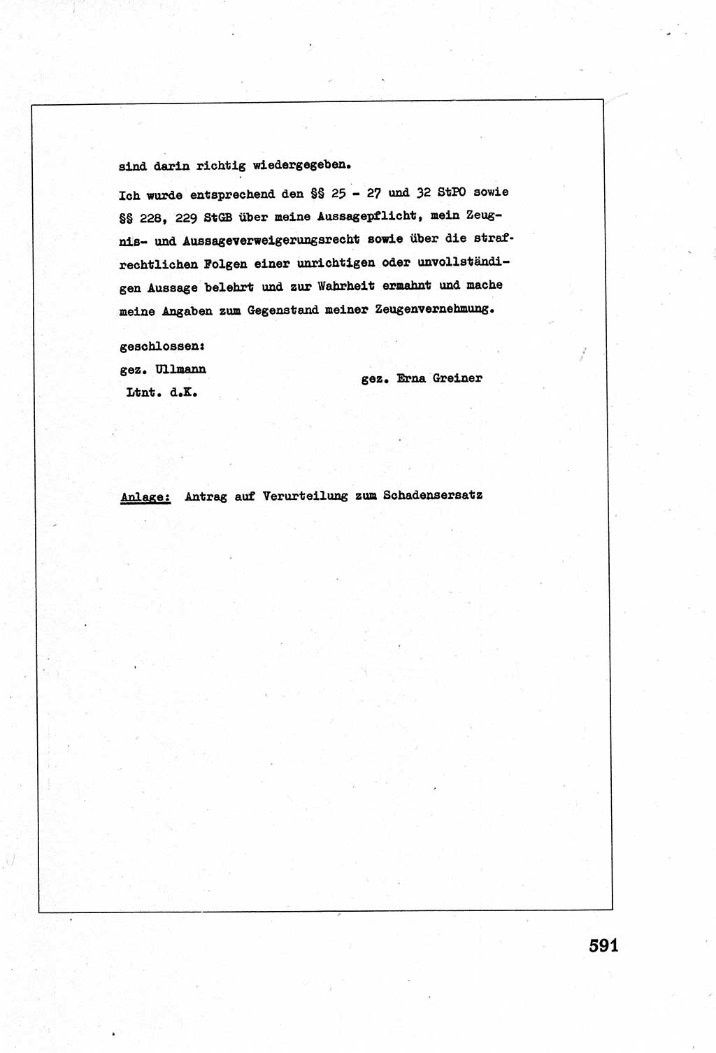 Strafverfahrensrecht [Deutsche Demokratische Republik (DDR)], Lehrbuch 1977, Seite 591 (Strafverf.-R. DDR Lb. 1977, S. 591)
