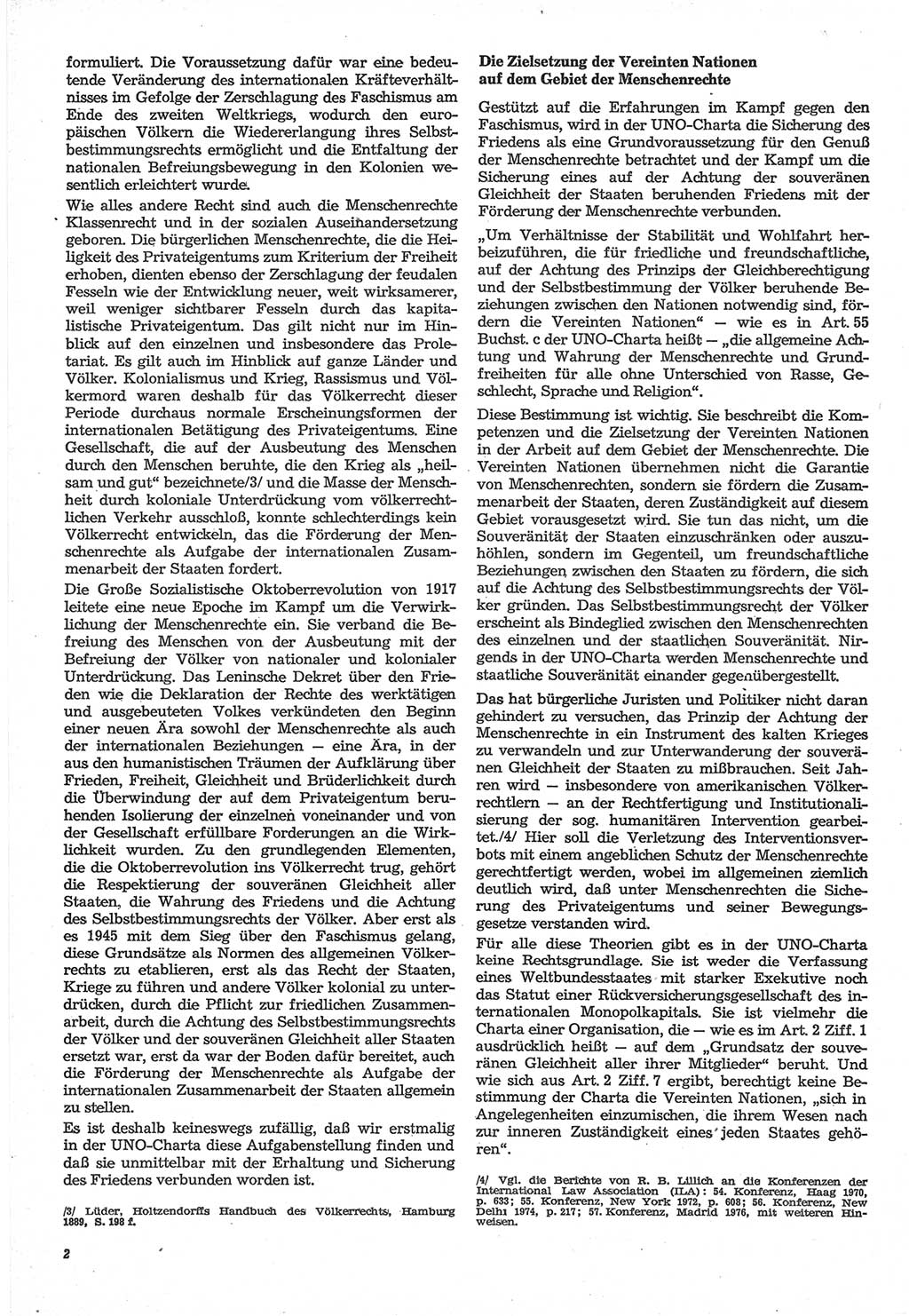 Neue Justiz (NJ), Zeitschrift für Recht und Rechtswissenschaft-Zeitschrift, sozialistisches Recht und Gesetzlichkeit, 31. Jahrgang 1977, Seite 2 (NJ DDR 1977, S. 2)