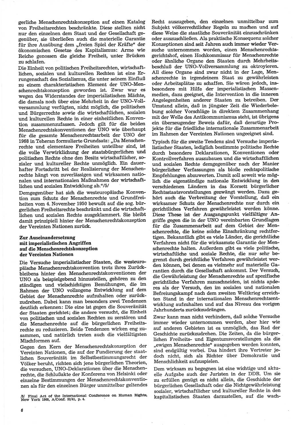 Neue Justiz (NJ), Zeitschrift für Recht und Rechtswissenschaft-Zeitschrift, sozialistisches Recht und Gesetzlichkeit, 31. Jahrgang 1977, Seite 6 (NJ DDR 1977, S. 6)