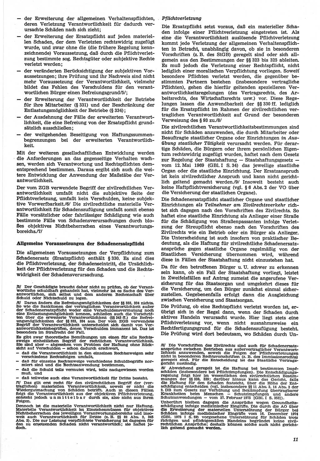 Neue Justiz (NJ), Zeitschrift für Recht und Rechtswissenschaft-Zeitschrift, sozialistisches Recht und Gesetzlichkeit, 31. Jahrgang 1977, Seite 11 (NJ DDR 1977, S. 11)
