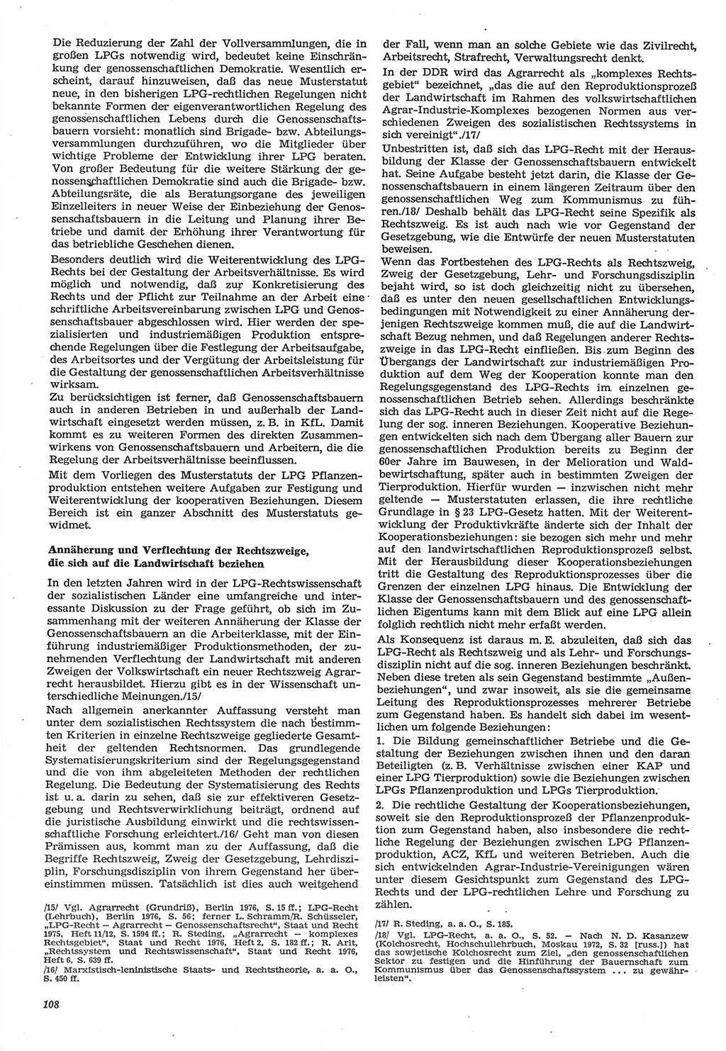Neue Justiz (NJ), Zeitschrift für Recht und Rechtswissenschaft-Zeitschrift, sozialistisches Recht und Gesetzlichkeit, 31. Jahrgang 1977, Seite 108 (NJ DDR 1977, S. 108)