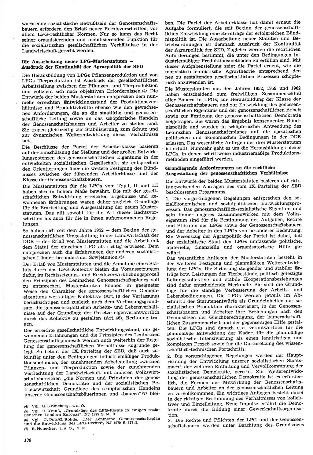 Neue Justiz (NJ), Zeitschrift für Recht und Rechtswissenschaft-Zeitschrift, sozialistisches Recht und Gesetzlichkeit, 31. Jahrgang 1977, Seite 130 (NJ DDR 1977, S. 130)