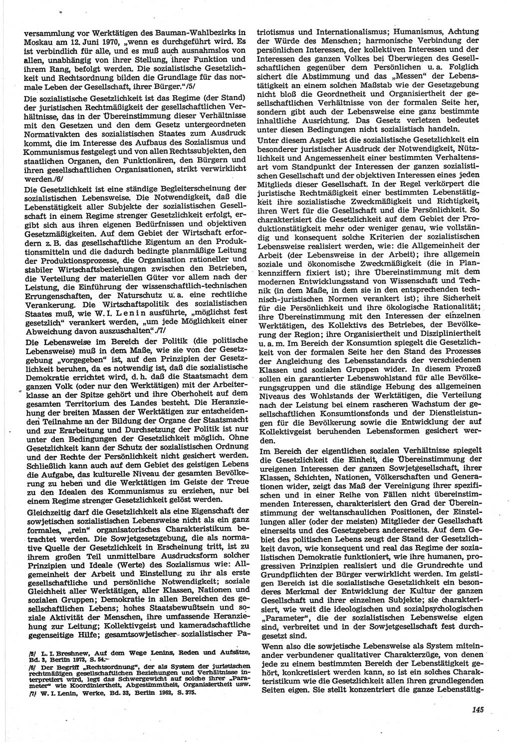 Neue Justiz (NJ), Zeitschrift für Recht und Rechtswissenschaft-Zeitschrift, sozialistisches Recht und Gesetzlichkeit, 31. Jahrgang 1977, Seite 145 (NJ DDR 1977, S. 145)