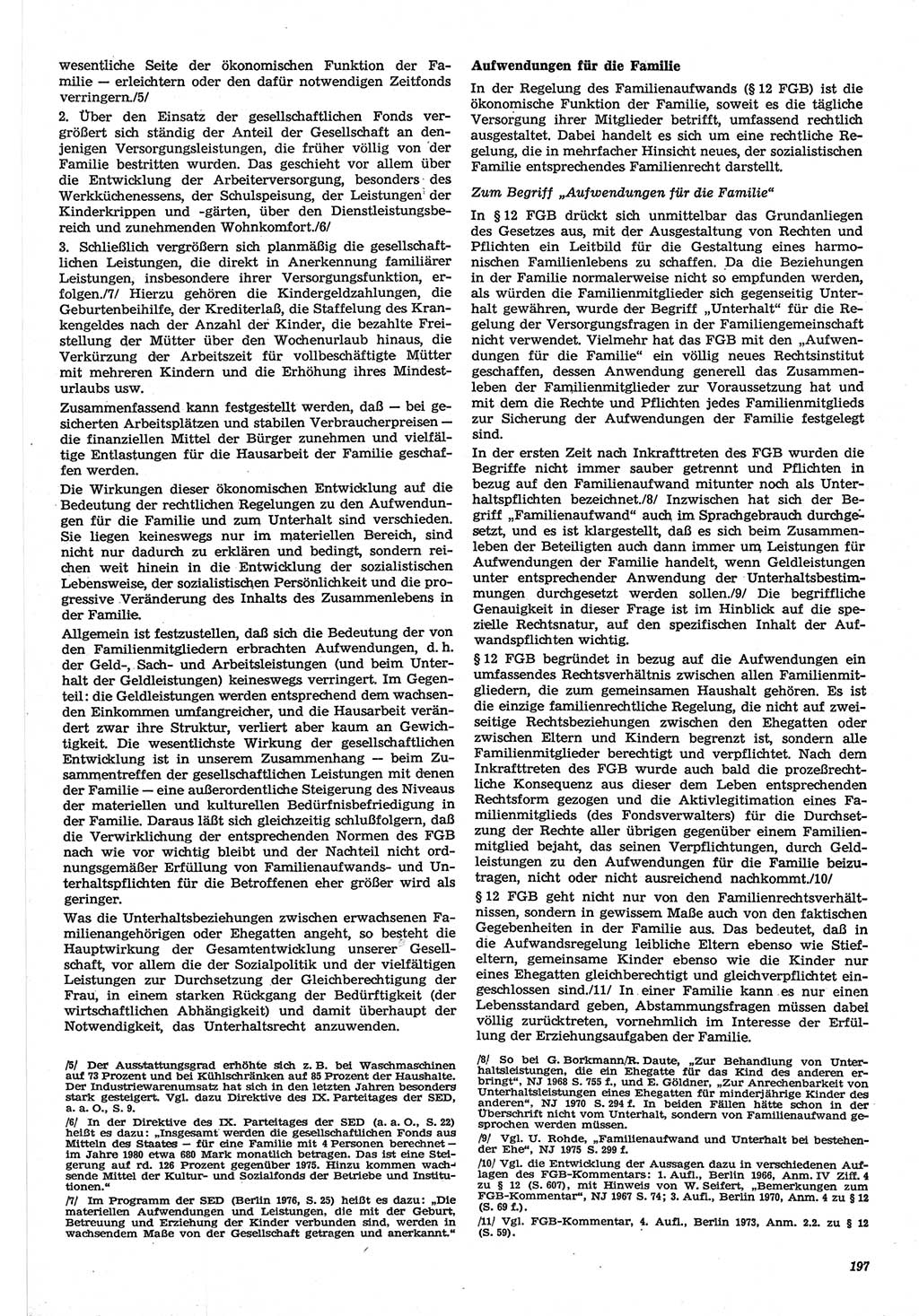 Neue Justiz (NJ), Zeitschrift für Recht und Rechtswissenschaft-Zeitschrift, sozialistisches Recht und Gesetzlichkeit, 31. Jahrgang 1977, Seite 197 (NJ DDR 1977, S. 197)