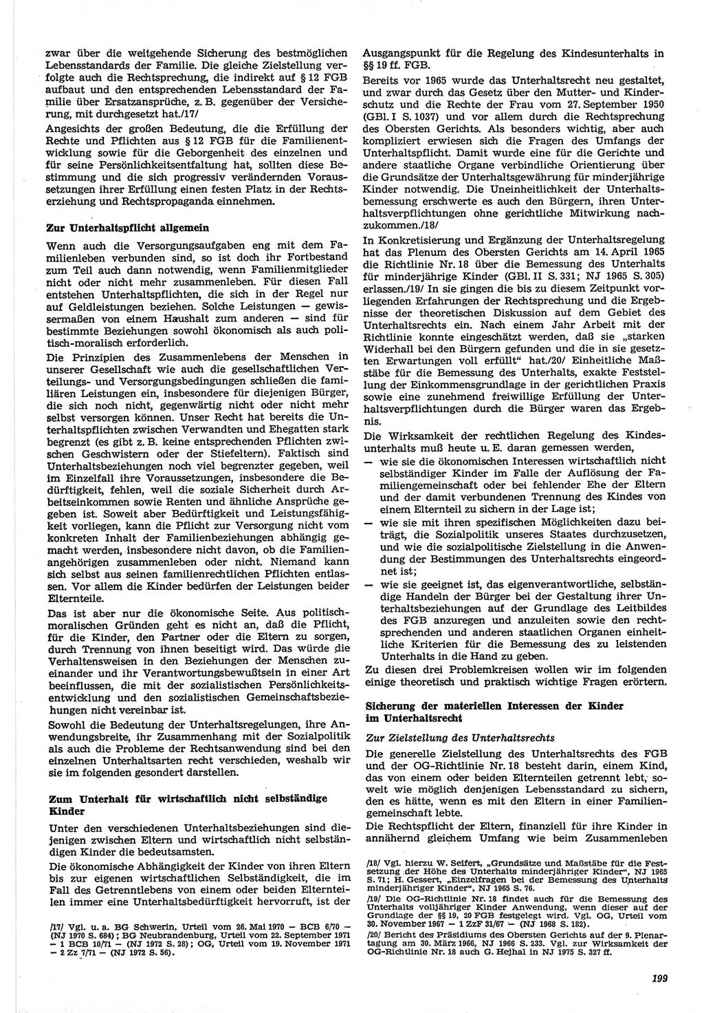 Neue Justiz (NJ), Zeitschrift für Recht und Rechtswissenschaft-Zeitschrift, sozialistisches Recht und Gesetzlichkeit, 31. Jahrgang 1977, Seite 199 (NJ DDR 1977, S. 199)