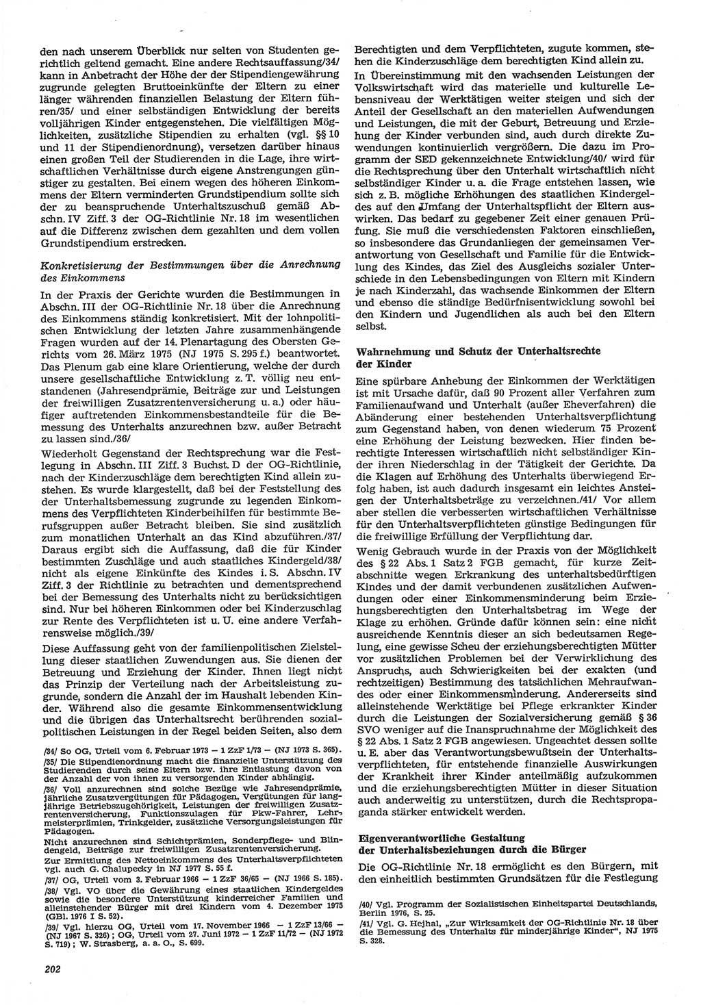 Neue Justiz (NJ), Zeitschrift für Recht und Rechtswissenschaft-Zeitschrift, sozialistisches Recht und Gesetzlichkeit, 31. Jahrgang 1977, Seite 202 (NJ DDR 1977, S. 202)