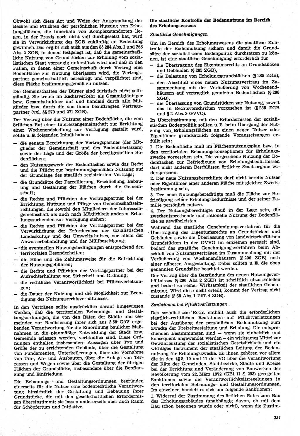Neue Justiz (NJ), Zeitschrift für Recht und Rechtswissenschaft-Zeitschrift, sozialistisches Recht und Gesetzlichkeit, 31. Jahrgang 1977, Seite 231 (NJ DDR 1977, S. 231)