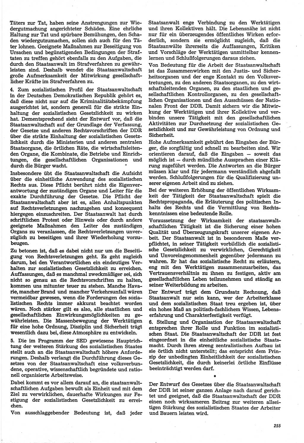 Neue Justiz (NJ), Zeitschrift für Recht und Rechtswissenschaft-Zeitschrift, sozialistisches Recht und Gesetzlichkeit, 31. Jahrgang 1977, Seite 255 (NJ DDR 1977, S. 255)