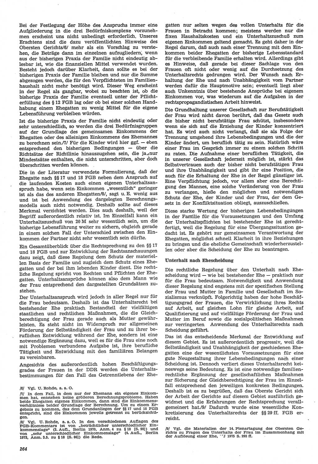 Neue Justiz (NJ), Zeitschrift für Recht und Rechtswissenschaft-Zeitschrift, sozialistisches Recht und Gesetzlichkeit, 31. Jahrgang 1977, Seite 264 (NJ DDR 1977, S. 264)