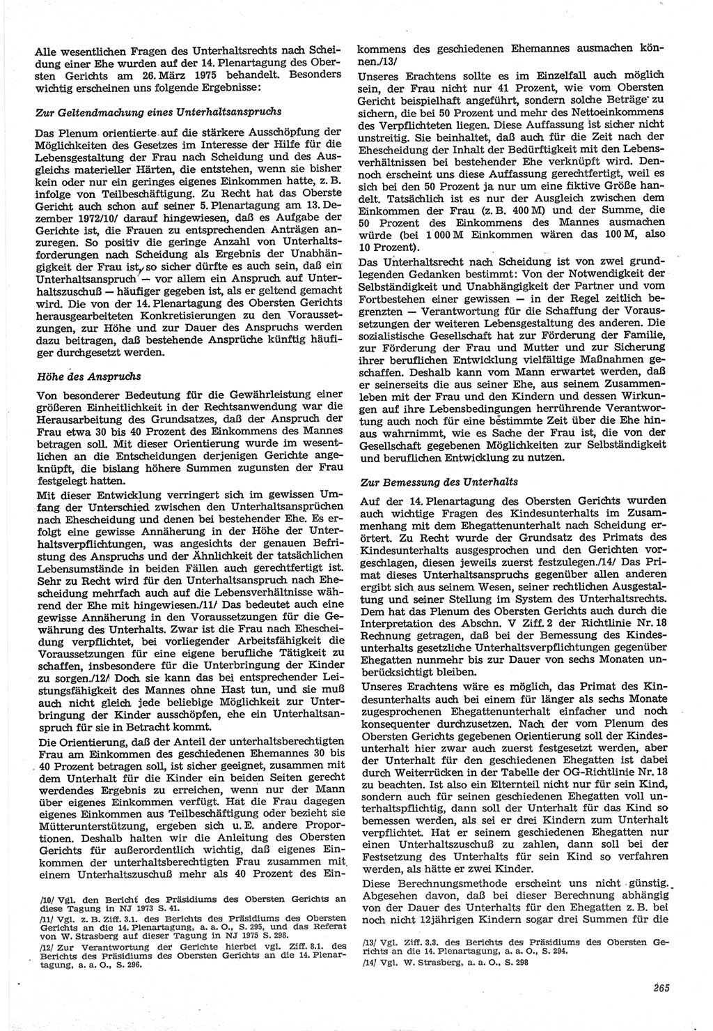 Neue Justiz (NJ), Zeitschrift für Recht und Rechtswissenschaft-Zeitschrift, sozialistisches Recht und Gesetzlichkeit, 31. Jahrgang 1977, Seite 265 (NJ DDR 1977, S. 265)