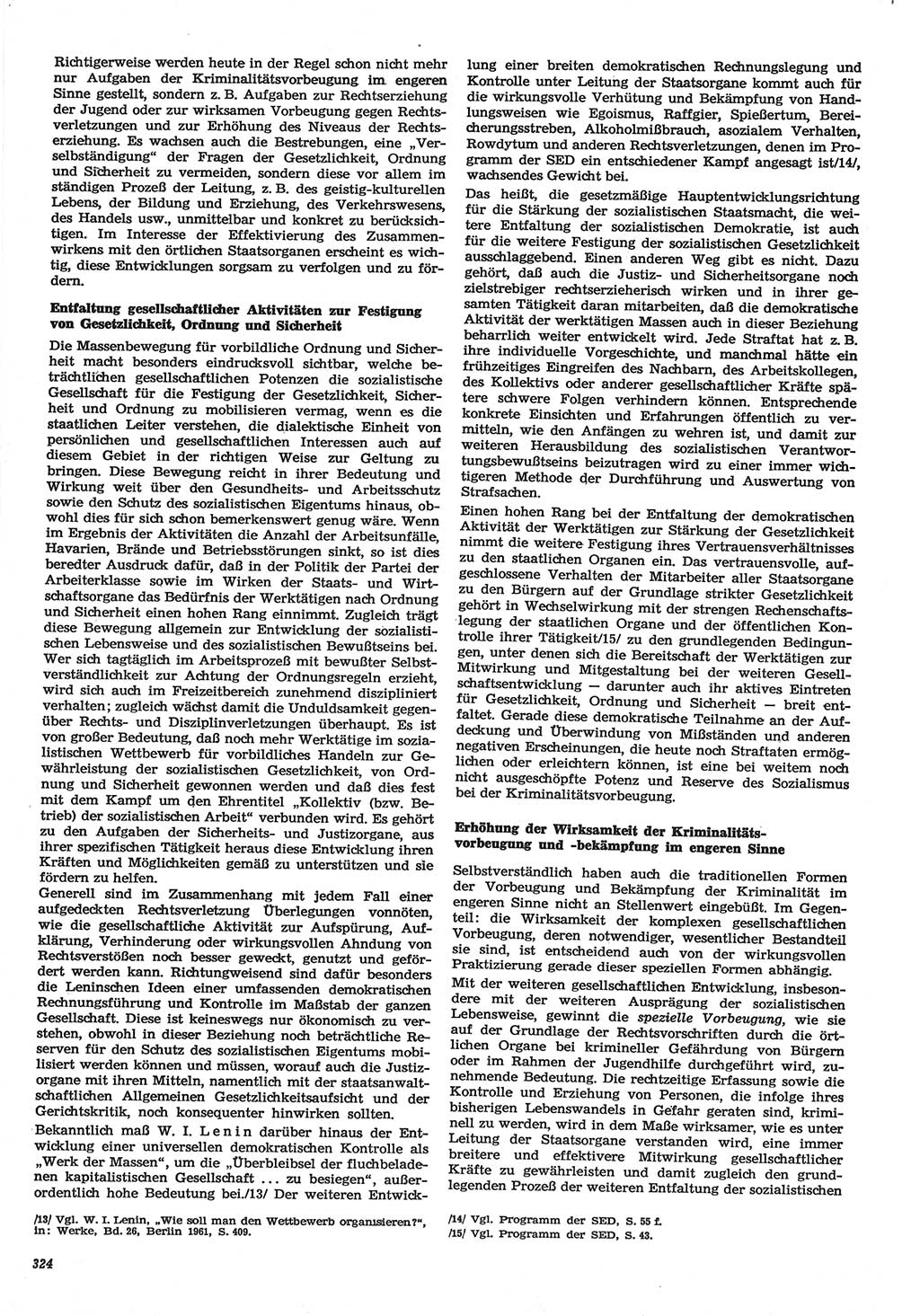 Neue Justiz (NJ), Zeitschrift für Recht und Rechtswissenschaft-Zeitschrift, sozialistisches Recht und Gesetzlichkeit, 31. Jahrgang 1977, Seite 324 (NJ DDR 1977, S. 324)