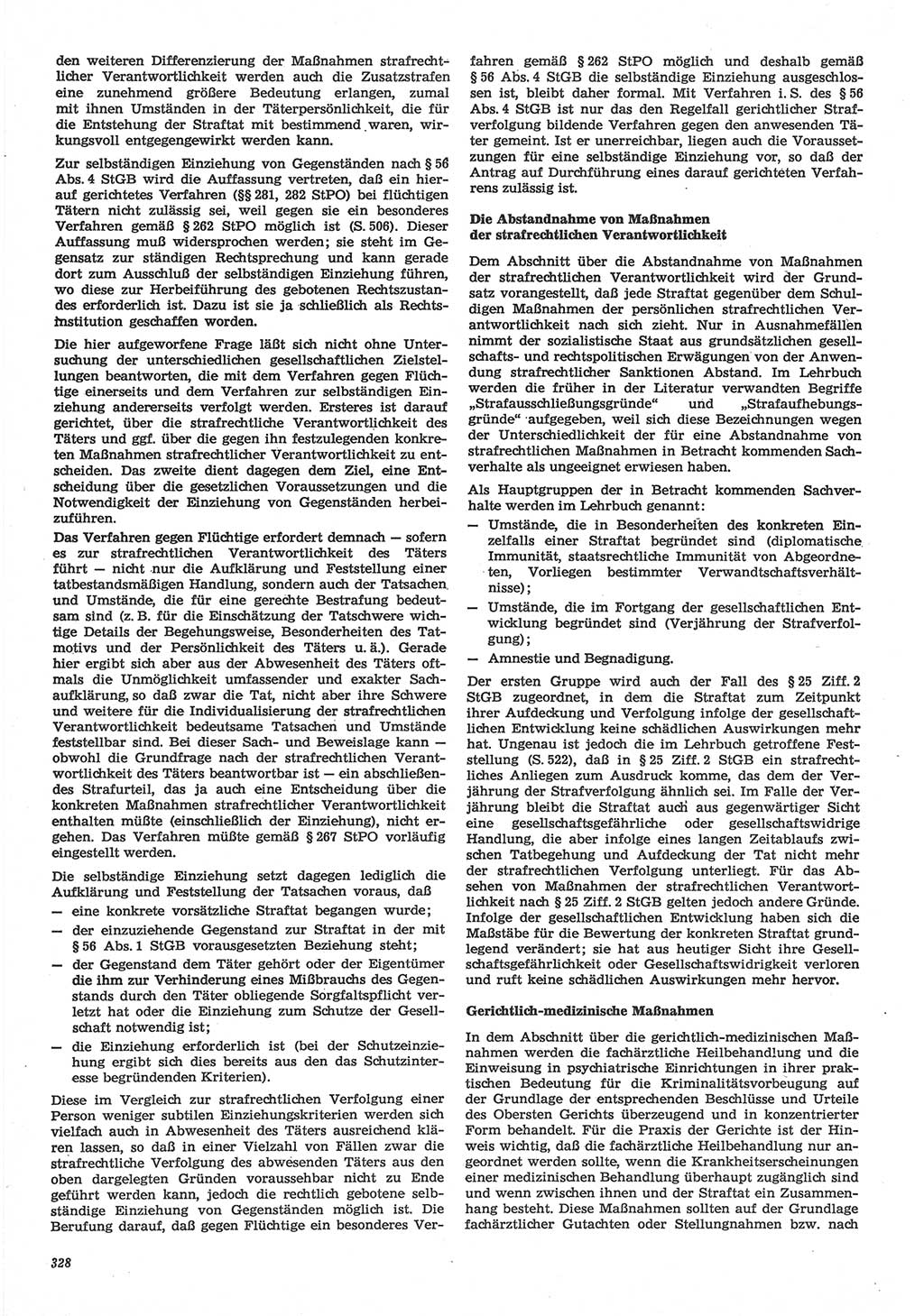 Neue Justiz (NJ), Zeitschrift für Recht und Rechtswissenschaft-Zeitschrift, sozialistisches Recht und Gesetzlichkeit, 31. Jahrgang 1977, Seite 328 (NJ DDR 1977, S. 328)