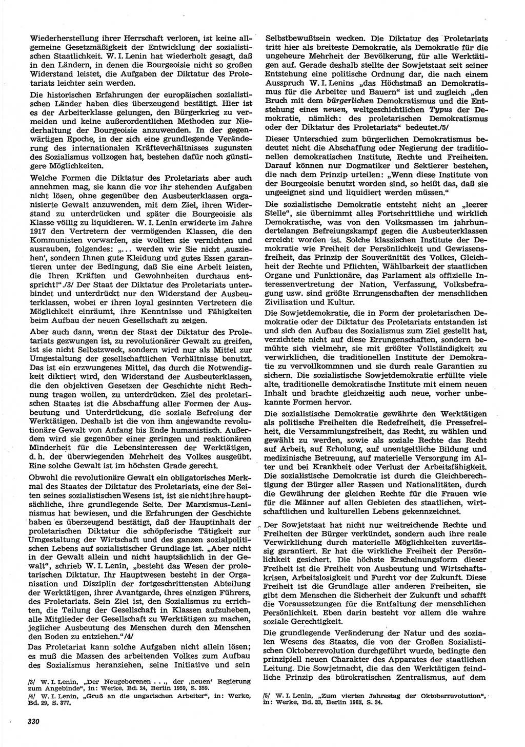 Neue Justiz (NJ), Zeitschrift für Recht und Rechtswissenschaft-Zeitschrift, sozialistisches Recht und Gesetzlichkeit, 31. Jahrgang 1977, Seite 330 (NJ DDR 1977, S. 330)