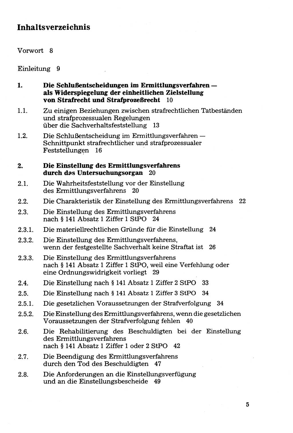 Der Abschluß des Ermittlungsverfahrens [Deutsche Demokratische Republik (DDR)] 1978, Seite 5 (Abschl. EV DDR 1978, S. 5)