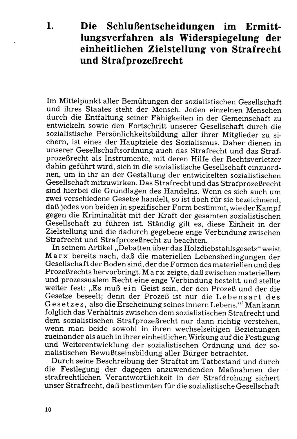 Der Abschluß des Ermittlungsverfahrens [Deutsche Demokratische Republik (DDR)] 1978, Seite 10 (Abschl. EV DDR 1978, S. 10)