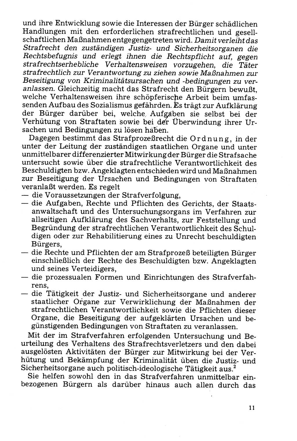 Der Abschluß des Ermittlungsverfahrens [Deutsche Demokratische Republik (DDR)] 1978, Seite 11 (Abschl. EV DDR 1978, S. 11)