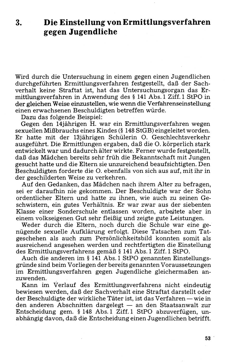 Der Abschluß des Ermittlungsverfahrens [Deutsche Demokratische Republik (DDR)] 1978, Seite 53 (Abschl. EV DDR 1978, S. 53)