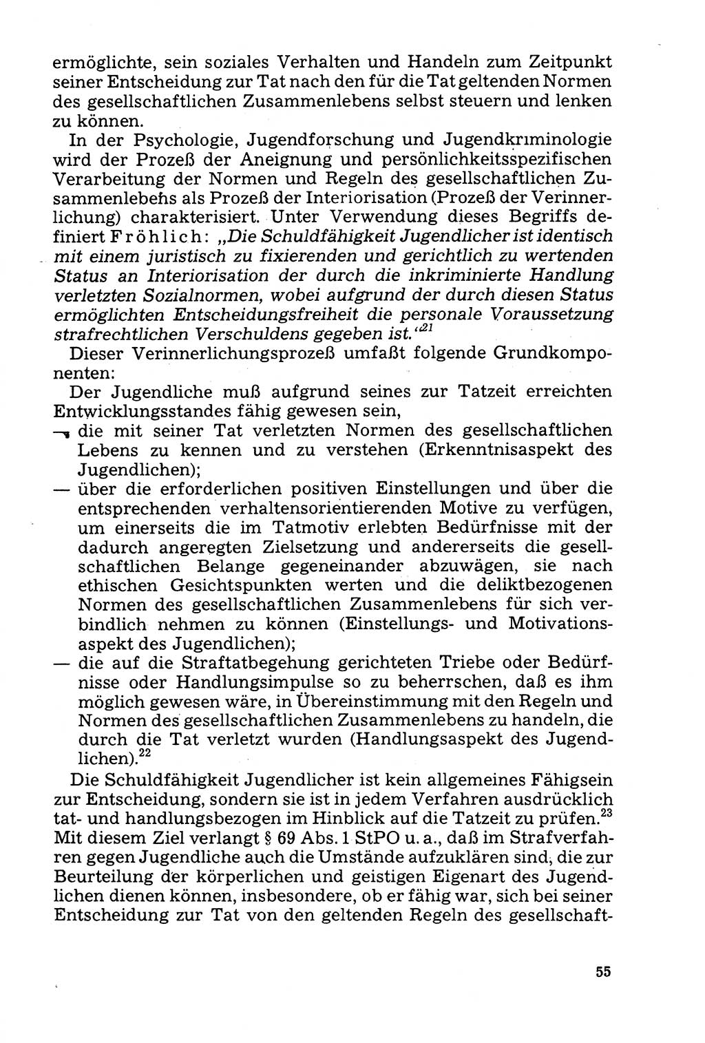 Der Abschluß des Ermittlungsverfahrens [Deutsche Demokratische Republik (DDR)] 1978, Seite 55 (Abschl. EV DDR 1978, S. 55)