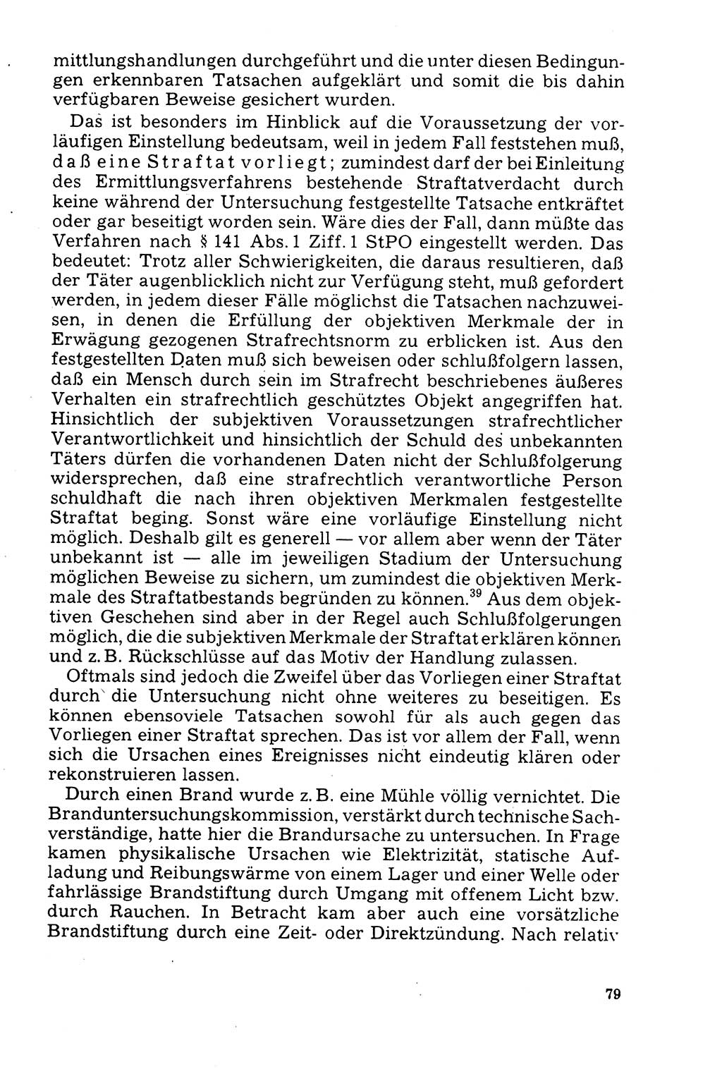 Der Abschluß des Ermittlungsverfahrens [Deutsche Demokratische Republik (DDR)] 1978, Seite 79 (Abschl. EV DDR 1978, S. 79)
