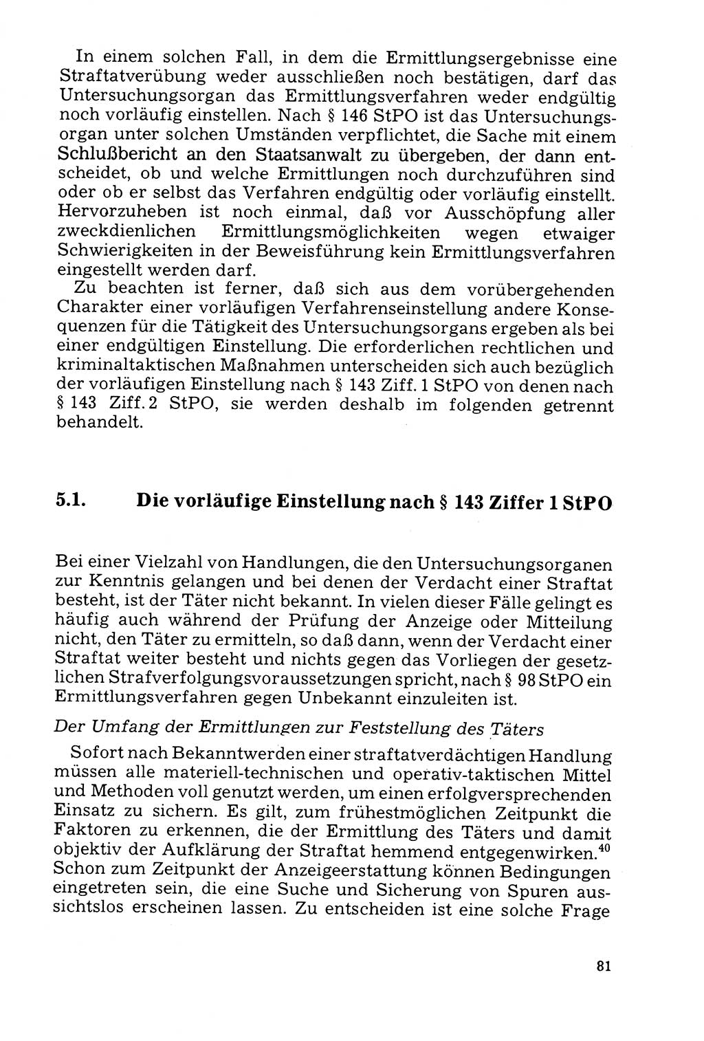 Der Abschluß des Ermittlungsverfahrens [Deutsche Demokratische Republik (DDR)] 1978, Seite 81 (Abschl. EV DDR 1978, S. 81)
