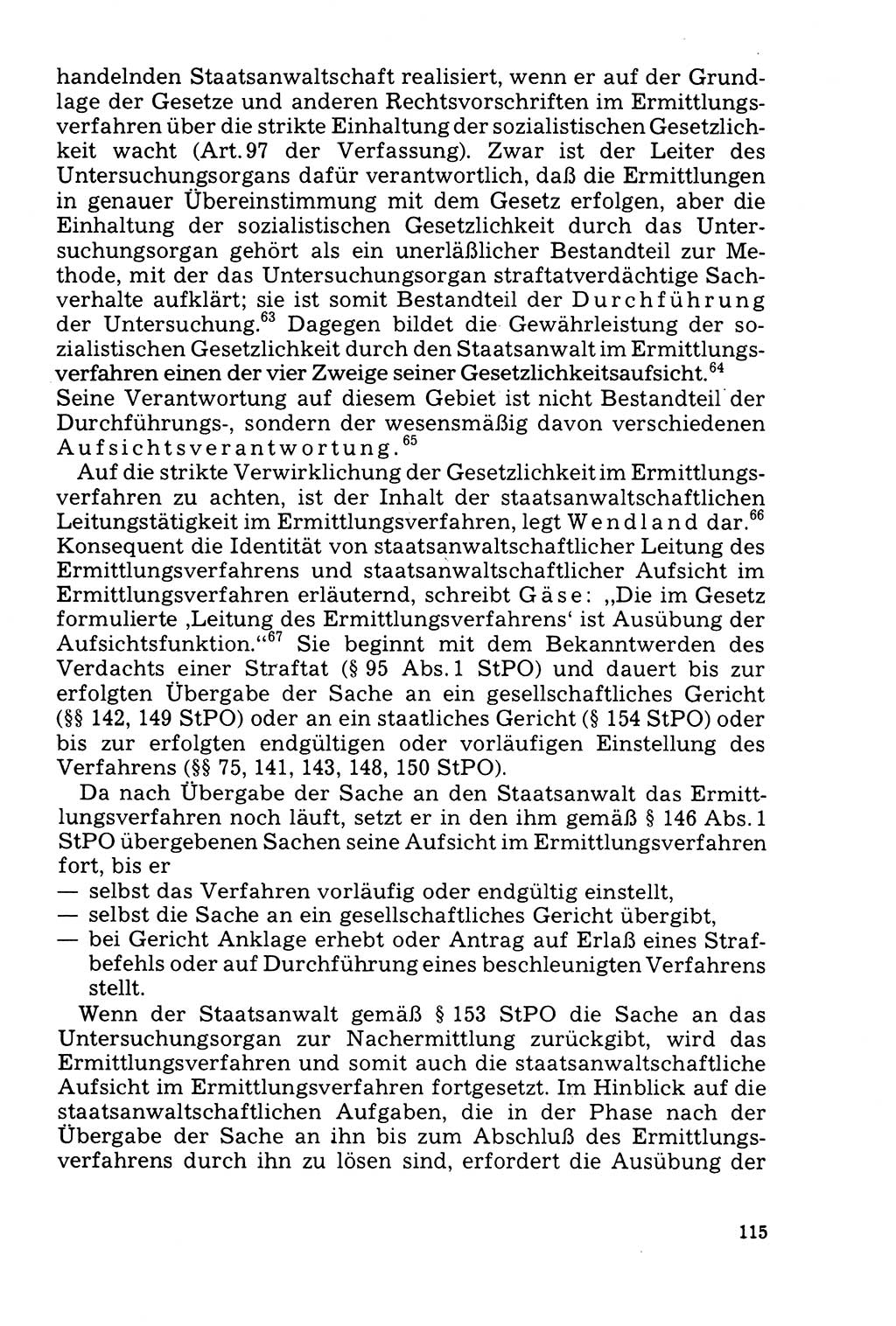 Der Abschluß des Ermittlungsverfahrens [Deutsche Demokratische Republik (DDR)] 1978, Seite 115 (Abschl. EV DDR 1978, S. 115)