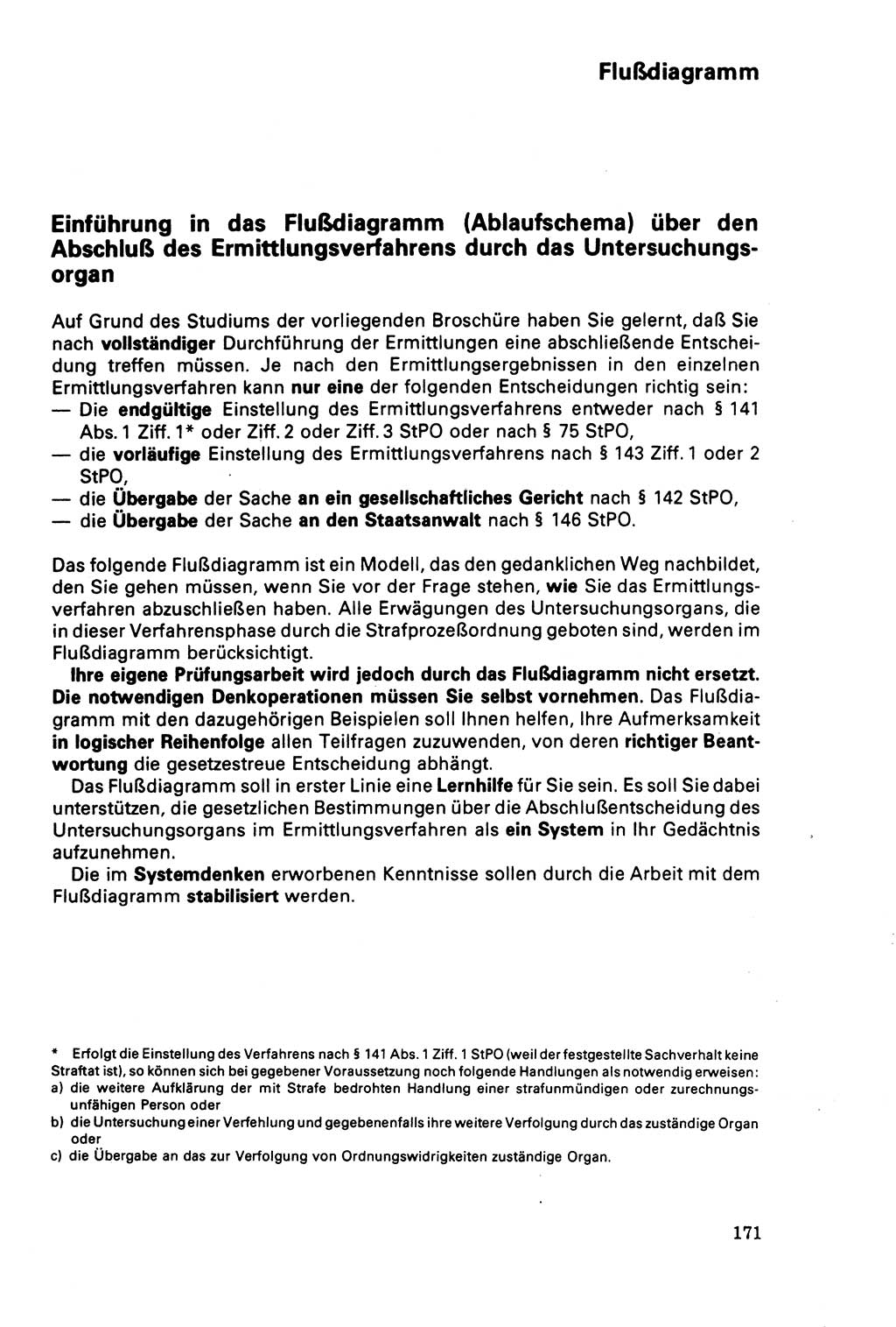 Der Abschluß des Ermittlungsverfahrens [Deutsche Demokratische Republik (DDR)] 1978, Seite 171 (Abschl. EV DDR 1978, S. 171)