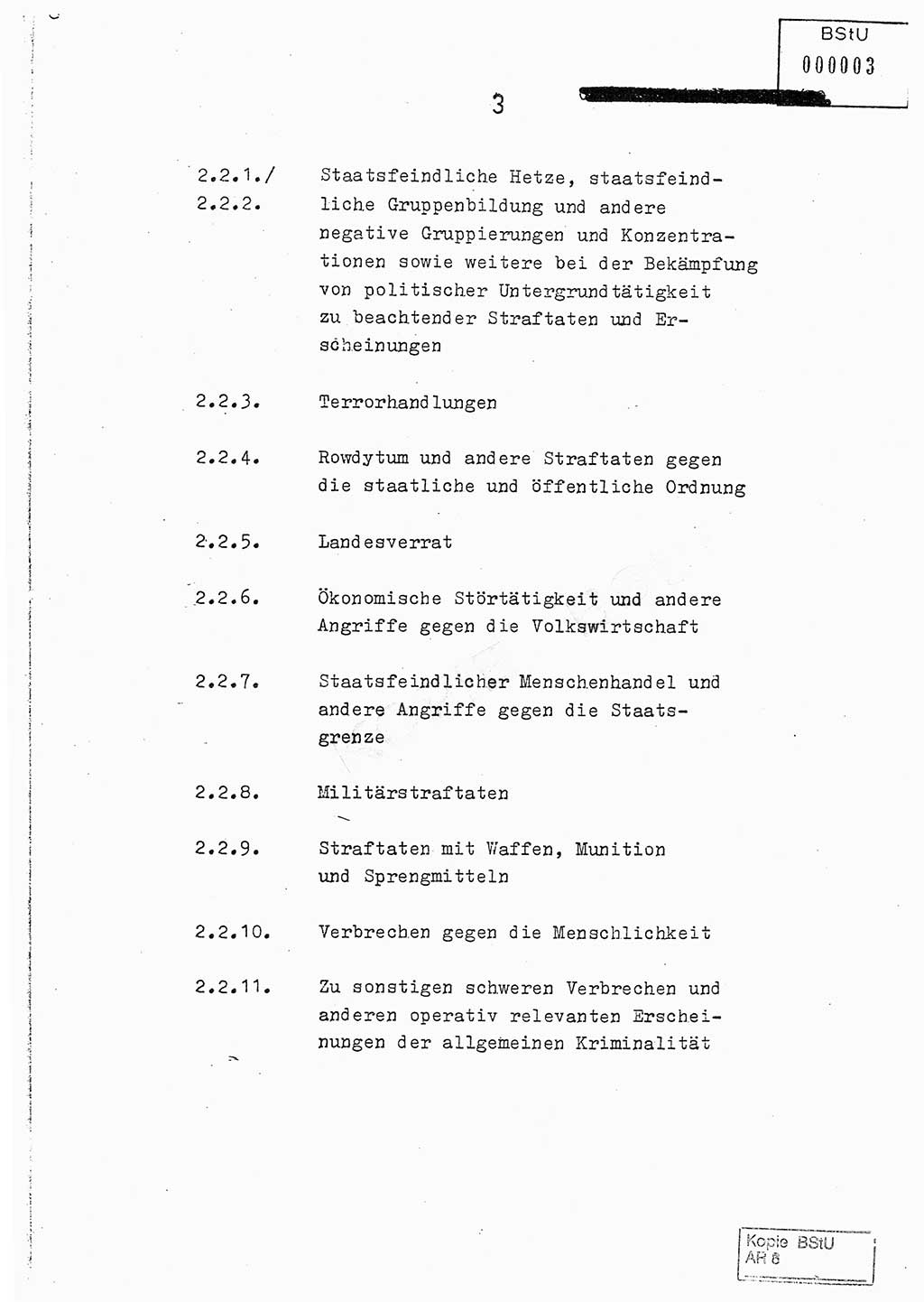 Jahresbericht der Hauptabteilung (HA) Ⅸ 1978, Analyse über die Entwicklung und die Wirksamkeit der politisch-operativen Arbeit der Linie Ⅸ im Jahre 1978, Ministerium für Staatssicherheit (MfS) der Deutschen Demokratischen Republik (DDR), Hauptabteilung Ⅸ, Berlin 1979, Seite 3 (Anal. MfS DDR HA Ⅸ /78 1979, S. 3)