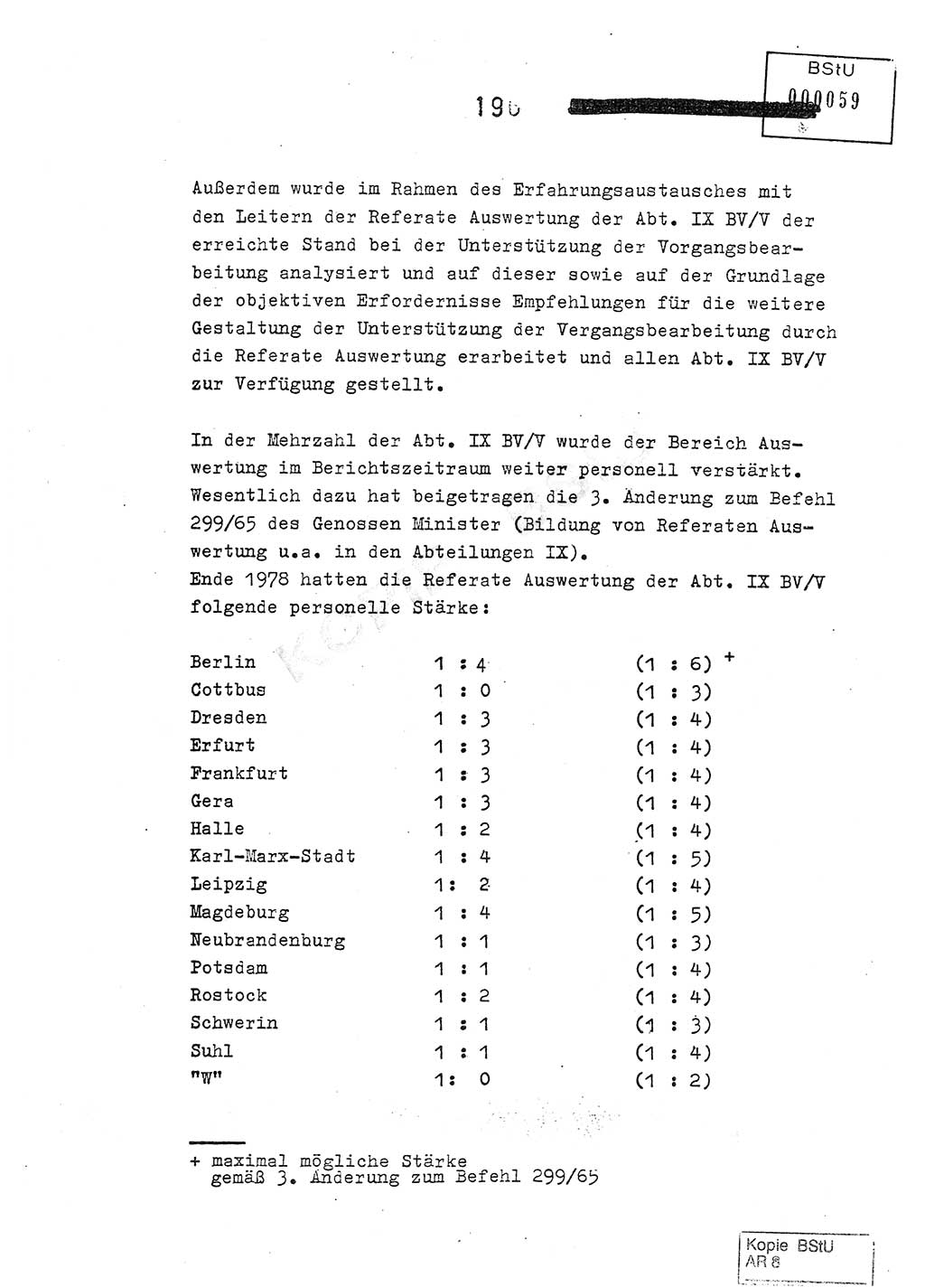 Jahresbericht der Hauptabteilung (HA) Ⅸ 1978, Analyse über die Entwicklung und die Wirksamkeit der politisch-operativen Arbeit der Linie Ⅸ im Jahre 1978, Ministerium für Staatssicherheit (MfS) der Deutschen Demokratischen Republik (DDR), Hauptabteilung Ⅸ, Berlin 1979, Seite 196 (Anal. MfS DDR HA Ⅸ /78 1979, S. 196)