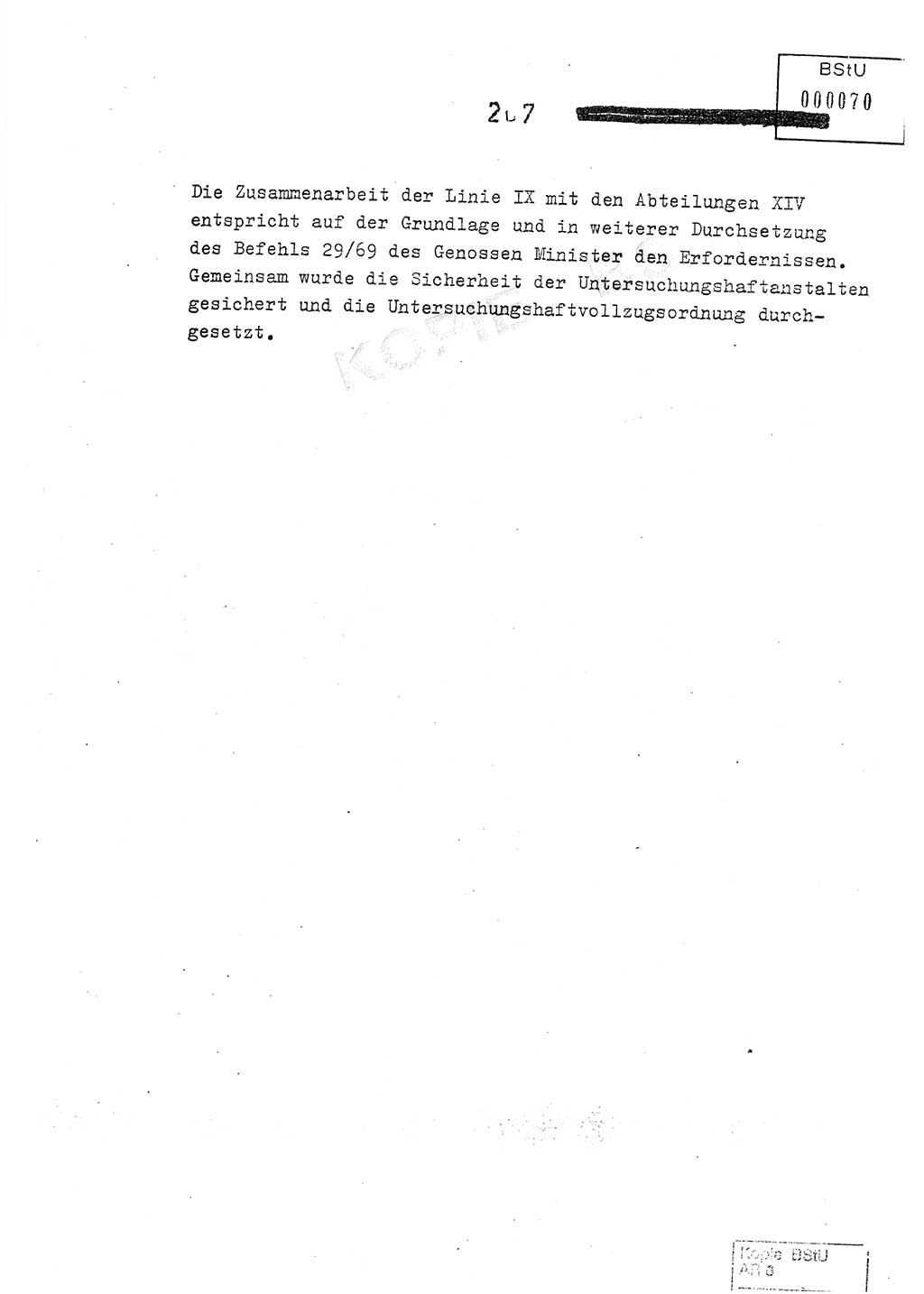 Jahresbericht der Hauptabteilung (HA) Ⅸ 1978, Analyse über die Entwicklung und die Wirksamkeit der politisch-operativen Arbeit der Linie Ⅸ im Jahre 1978, Ministerium für Staatssicherheit (MfS) der Deutschen Demokratischen Republik (DDR), Hauptabteilung Ⅸ, Berlin 1979, Seite 207 (Anal. MfS DDR HA Ⅸ /78 1979, S. 207)