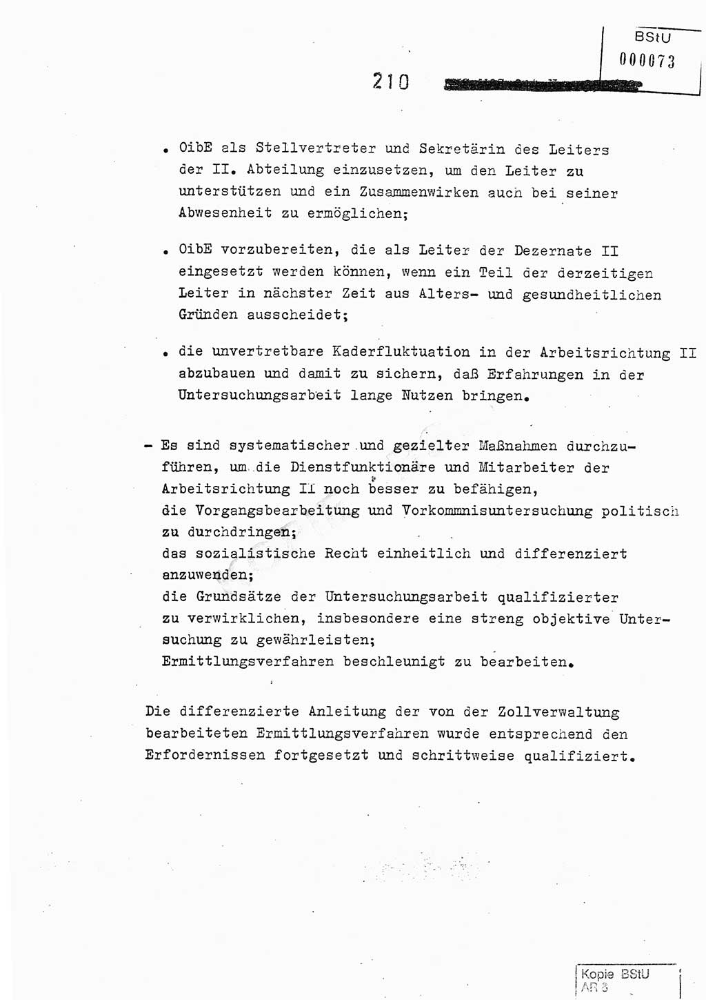 Jahresbericht der Hauptabteilung (HA) Ⅸ 1978, Analyse über die Entwicklung und die Wirksamkeit der politisch-operativen Arbeit der Linie Ⅸ im Jahre 1978, Ministerium für Staatssicherheit (MfS) der Deutschen Demokratischen Republik (DDR), Hauptabteilung Ⅸ, Berlin 1979, Seite 210 (Anal. MfS DDR HA Ⅸ /78 1979, S. 210)