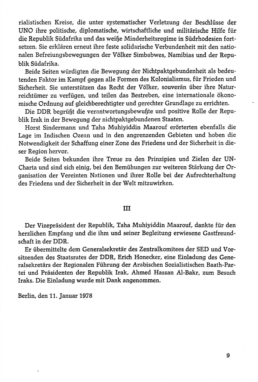 Dokumente der Sozialistischen Einheitspartei Deutschlands (SED) [Deutsche Demokratische Republik (DDR)] 1978-1979, Seite 9 (Dok. SED DDR 1978-1979, S. 9)