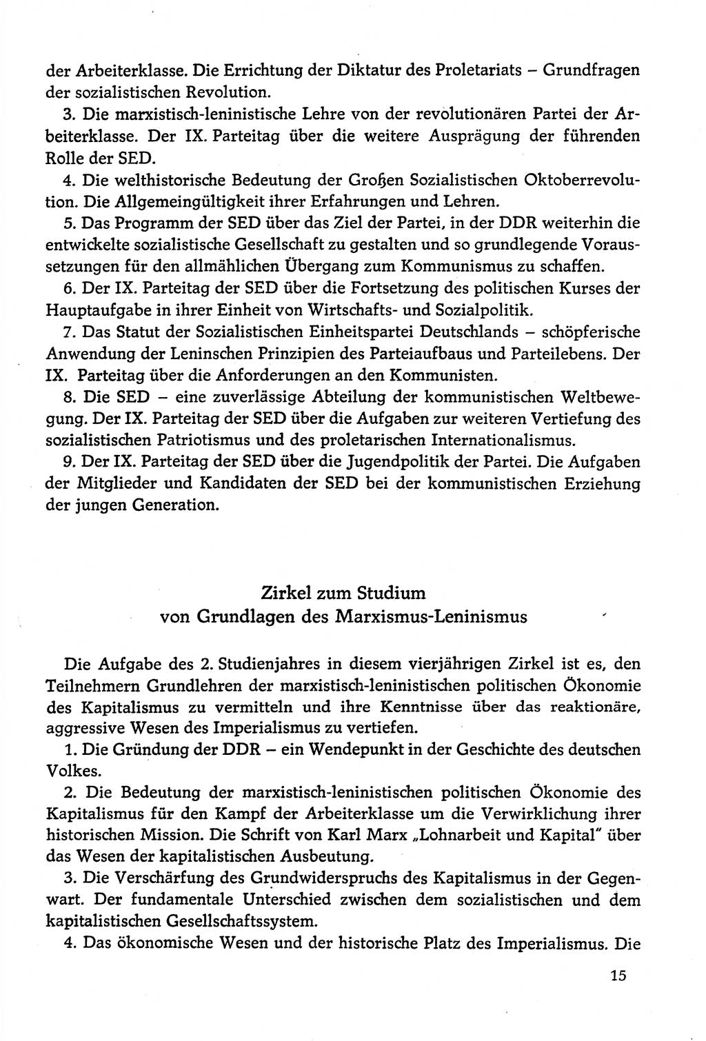 Dokumente der Sozialistischen Einheitspartei Deutschlands (SED) [Deutsche Demokratische Republik (DDR)] 1978-1979, Seite 15 (Dok. SED DDR 1978-1979, S. 15)
