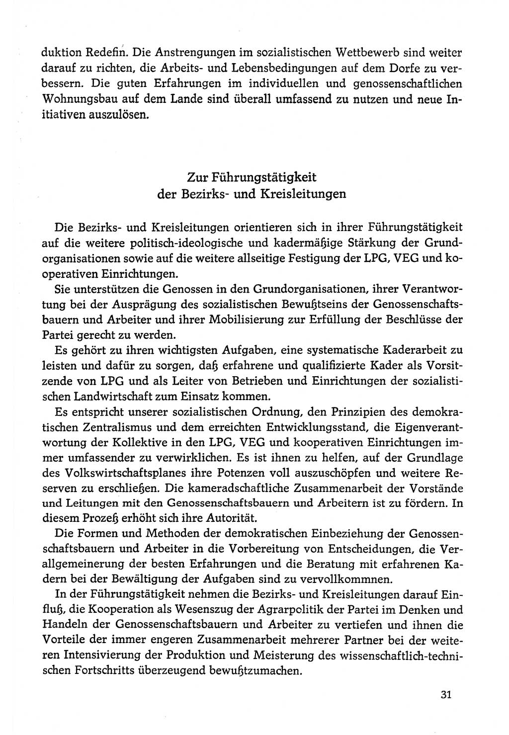 Dokumente der Sozialistischen Einheitspartei Deutschlands (SED) [Deutsche Demokratische Republik (DDR)] 1978-1979, Seite 31 (Dok. SED DDR 1978-1979, S. 31)