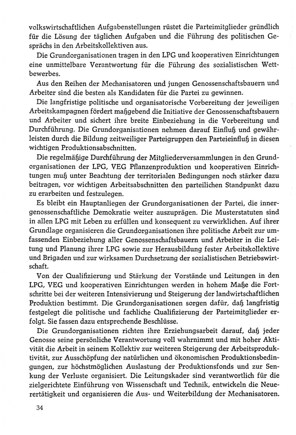 Dokumente der Sozialistischen Einheitspartei Deutschlands (SED) [Deutsche Demokratische Republik (DDR)] 1978-1979, Seite 34 (Dok. SED DDR 1978-1979, S. 34)