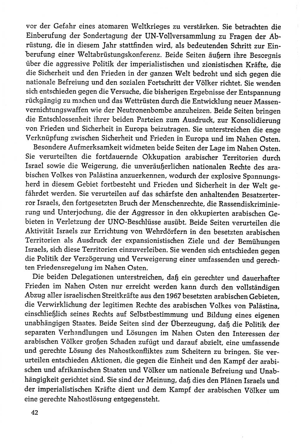 Dokumente der Sozialistischen Einheitspartei Deutschlands (SED) [Deutsche Demokratische Republik (DDR)] 1978-1979, Seite 42 (Dok. SED DDR 1978-1979, S. 42)