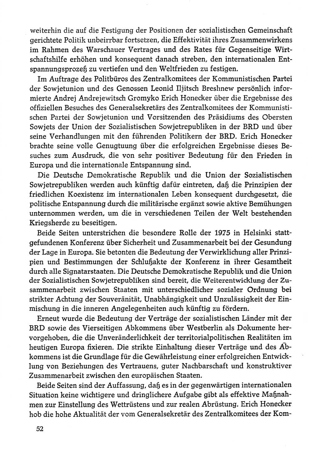 Dokumente der Sozialistischen Einheitspartei Deutschlands (SED) [Deutsche Demokratische Republik (DDR)] 1978-1979, Seite 52 (Dok. SED DDR 1978-1979, S. 52)