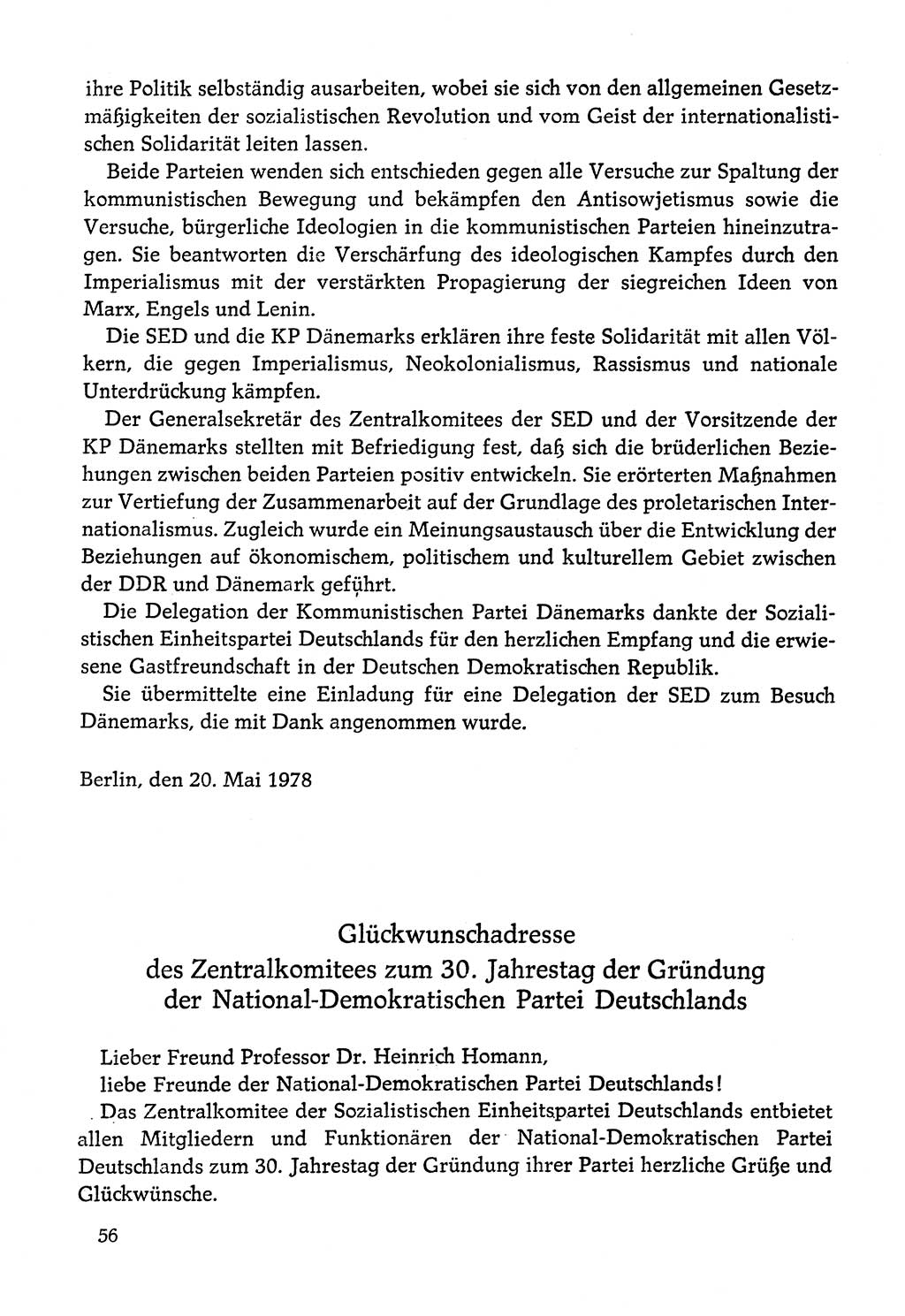 Dokumente der Sozialistischen Einheitspartei Deutschlands (SED) [Deutsche Demokratische Republik (DDR)] 1978-1979, Seite 56 (Dok. SED DDR 1978-1979, S. 56)