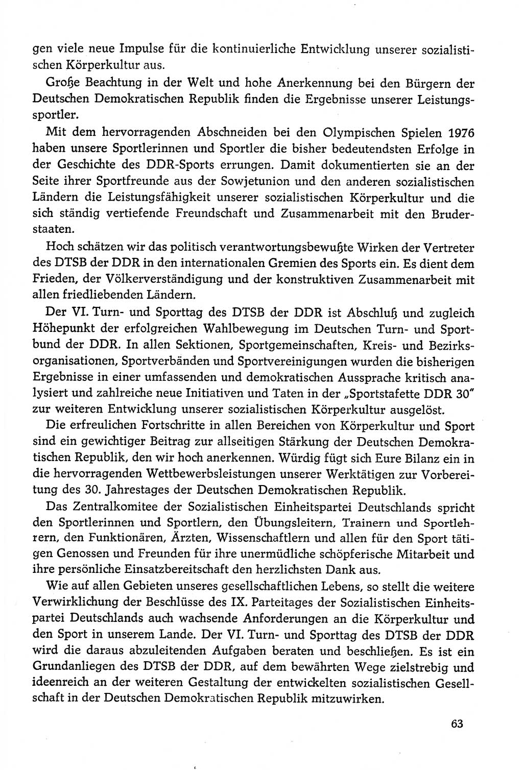 Dokumente der Sozialistischen Einheitspartei Deutschlands (SED) [Deutsche Demokratische Republik (DDR)] 1978-1979, Seite 63 (Dok. SED DDR 1978-1979, S. 63)