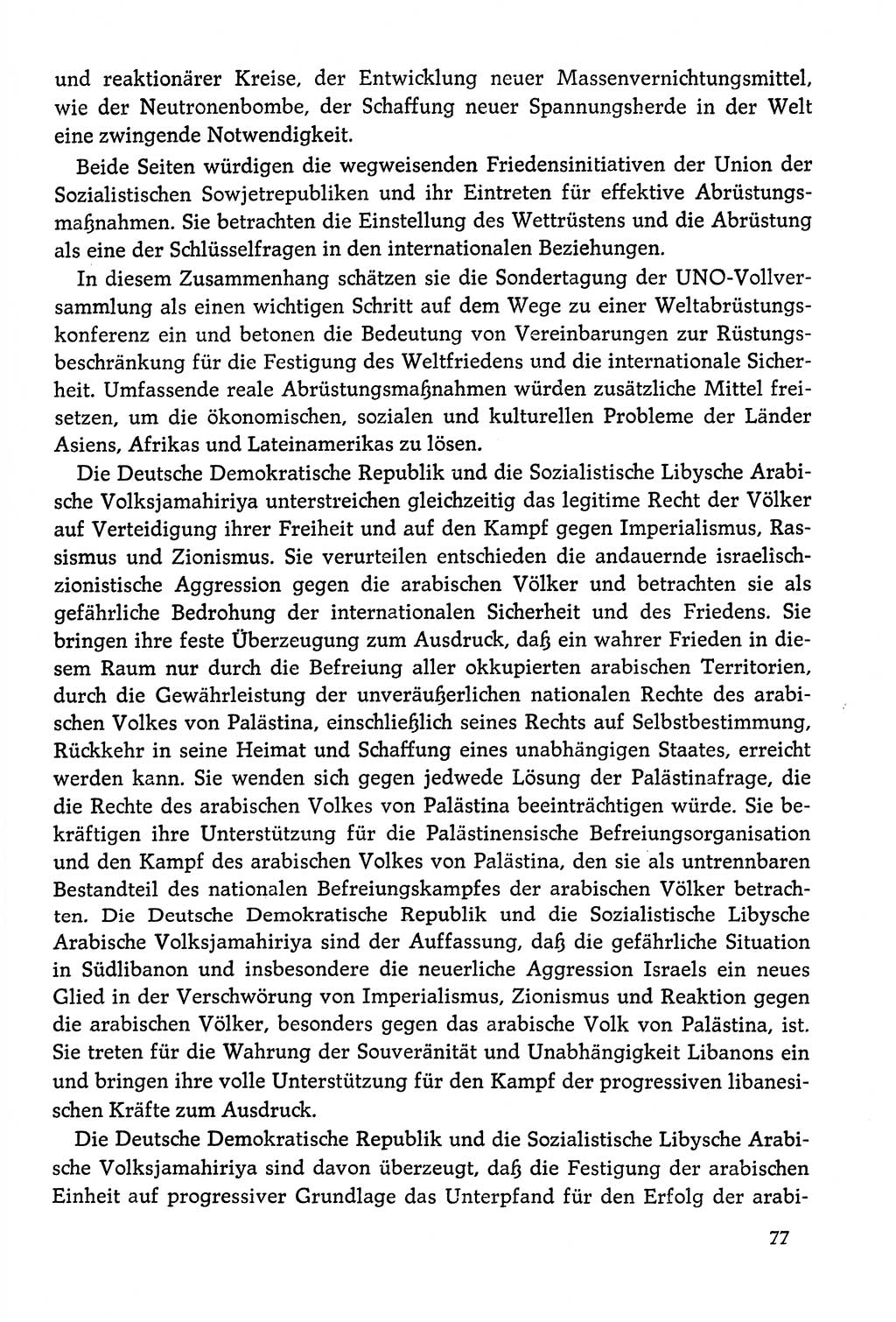 Dokumente der Sozialistischen Einheitspartei Deutschlands (SED) [Deutsche Demokratische Republik (DDR)] 1978-1979, Seite 77 (Dok. SED DDR 1978-1979, S. 77)