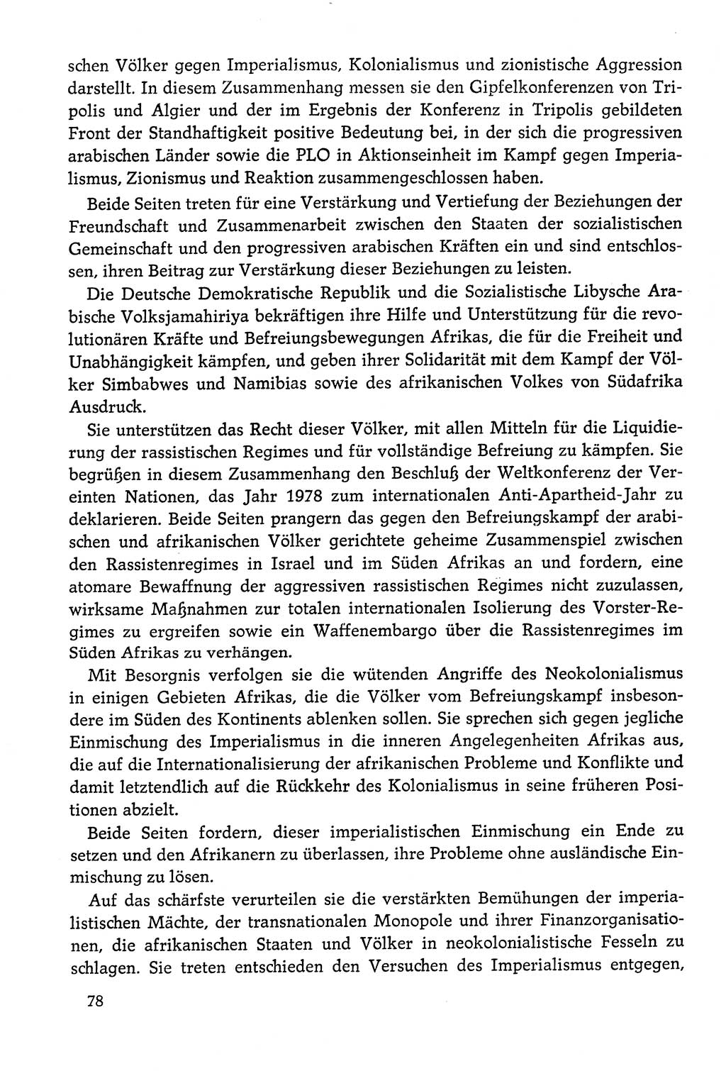 Dokumente der Sozialistischen Einheitspartei Deutschlands (SED) [Deutsche Demokratische Republik (DDR)] 1978-1979, Seite 78 (Dok. SED DDR 1978-1979, S. 78)