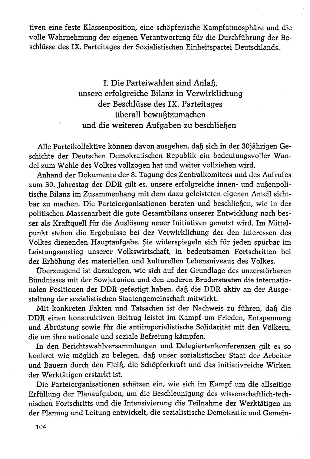 Dokumente der Sozialistischen Einheitspartei Deutschlands (SED) [Deutsche Demokratische Republik (DDR)] 1978-1979, Seite 104 (Dok. SED DDR 1978-1979, S. 104)