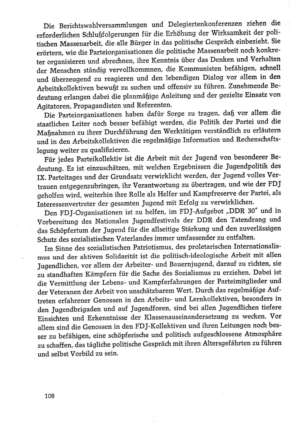 Dokumente der Sozialistischen Einheitspartei Deutschlands (SED) [Deutsche Demokratische Republik (DDR)] 1978-1979, Seite 108 (Dok. SED DDR 1978-1979, S. 108)