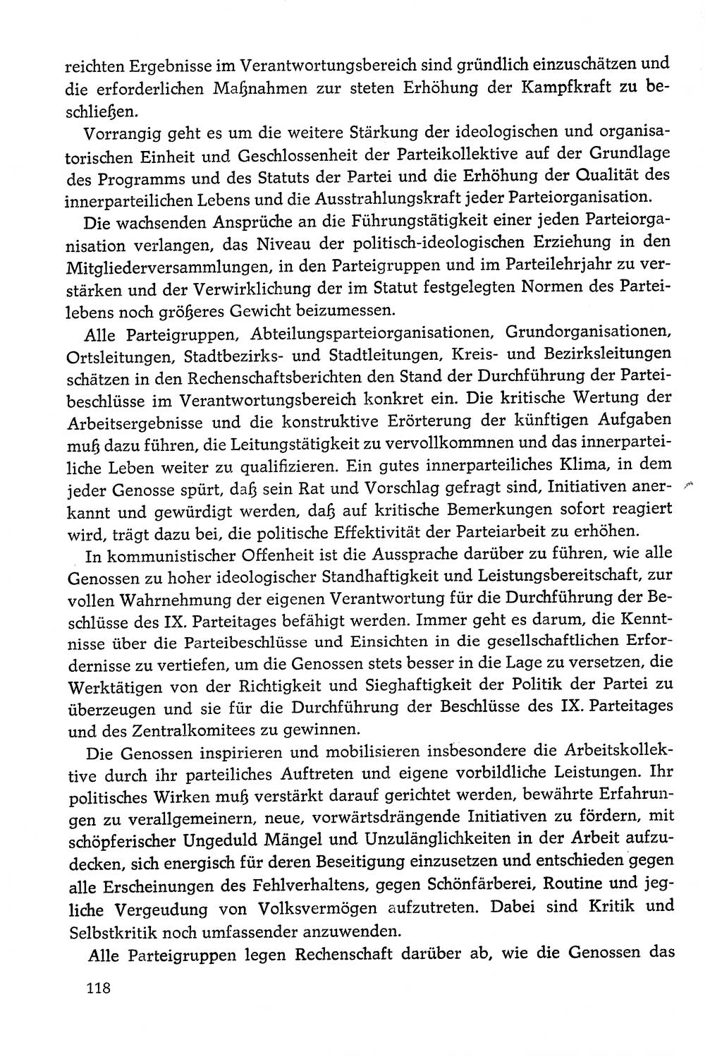 Dokumente der Sozialistischen Einheitspartei Deutschlands (SED) [Deutsche Demokratische Republik (DDR)] 1978-1979, Seite 118 (Dok. SED DDR 1978-1979, S. 118)