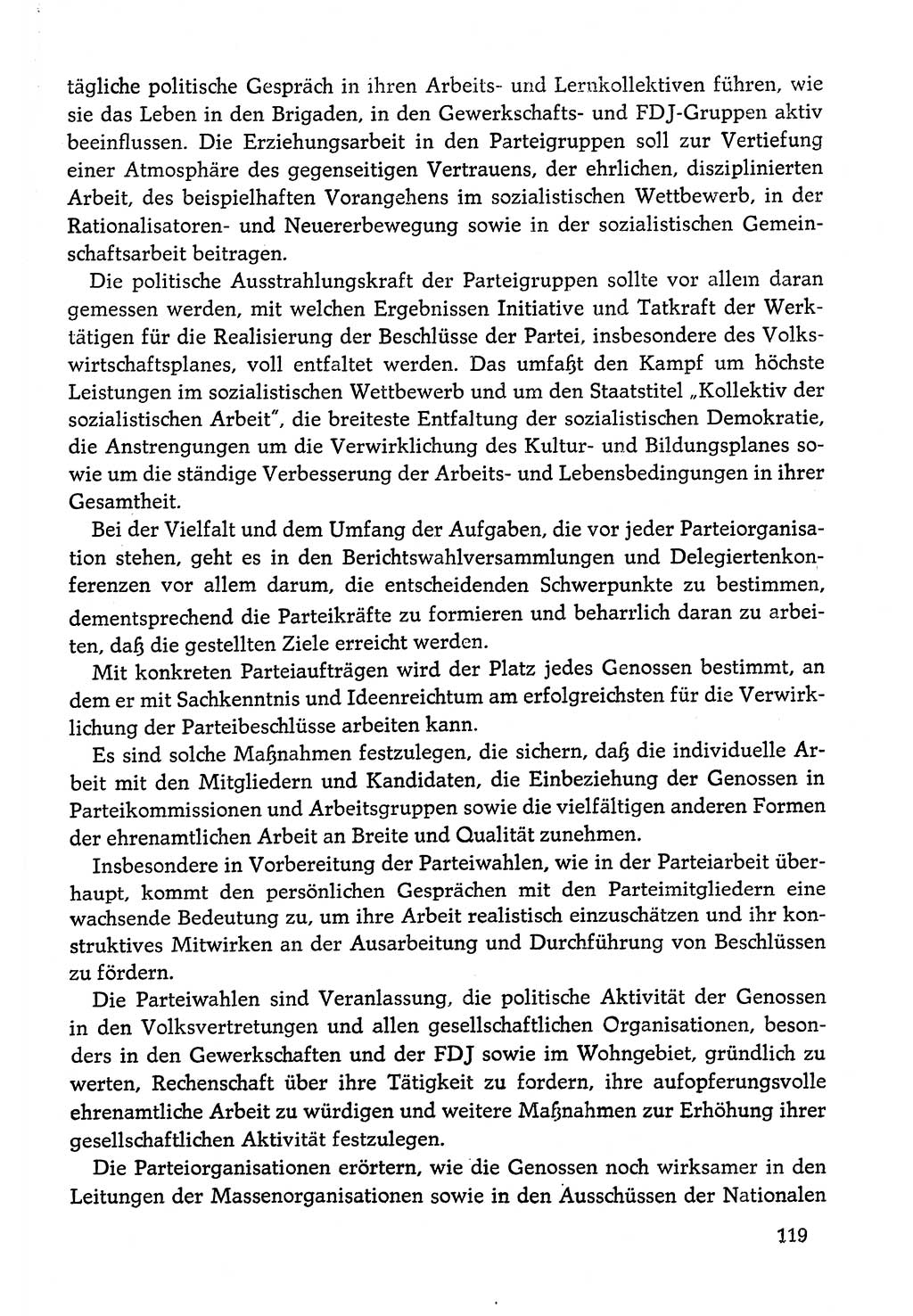 Dokumente der Sozialistischen Einheitspartei Deutschlands (SED) [Deutsche Demokratische Republik (DDR)] 1978-1979, Seite 119 (Dok. SED DDR 1978-1979, S. 119)