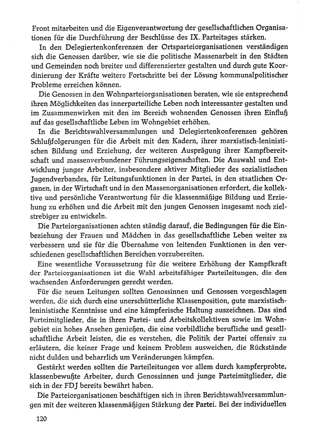 Dokumente der Sozialistischen Einheitspartei Deutschlands (SED) [Deutsche Demokratische Republik (DDR)] 1978-1979, Seite 120 (Dok. SED DDR 1978-1979, S. 120)