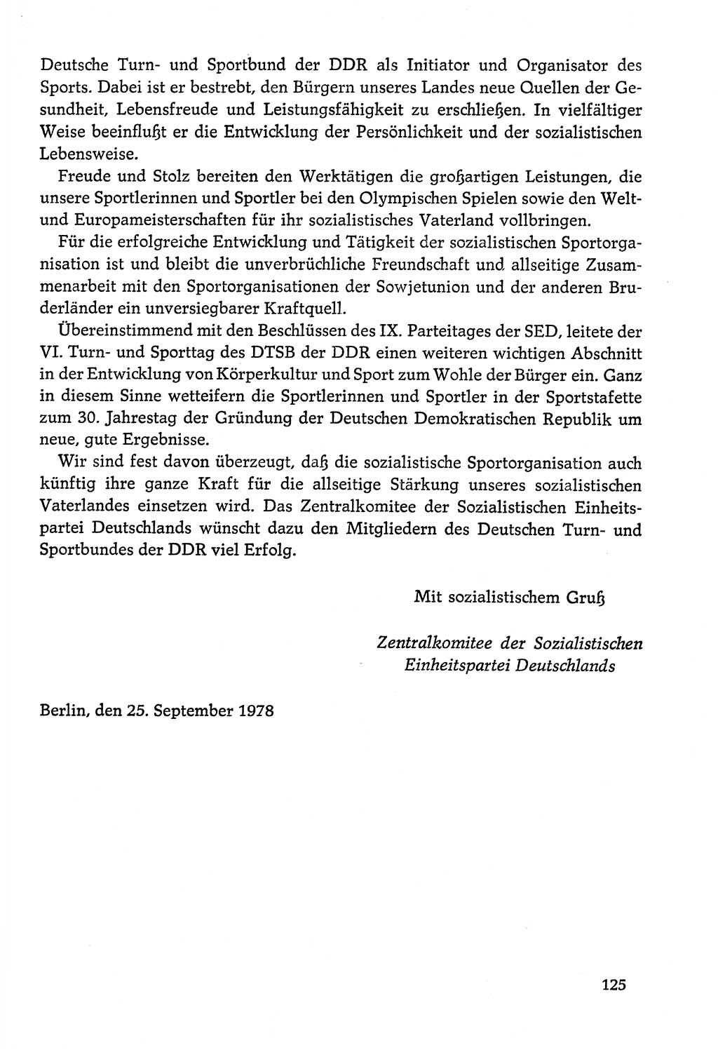 Dokumente der Sozialistischen Einheitspartei Deutschlands (SED) [Deutsche Demokratische Republik (DDR)] 1978-1979, Seite 125 (Dok. SED DDR 1978-1979, S. 125)