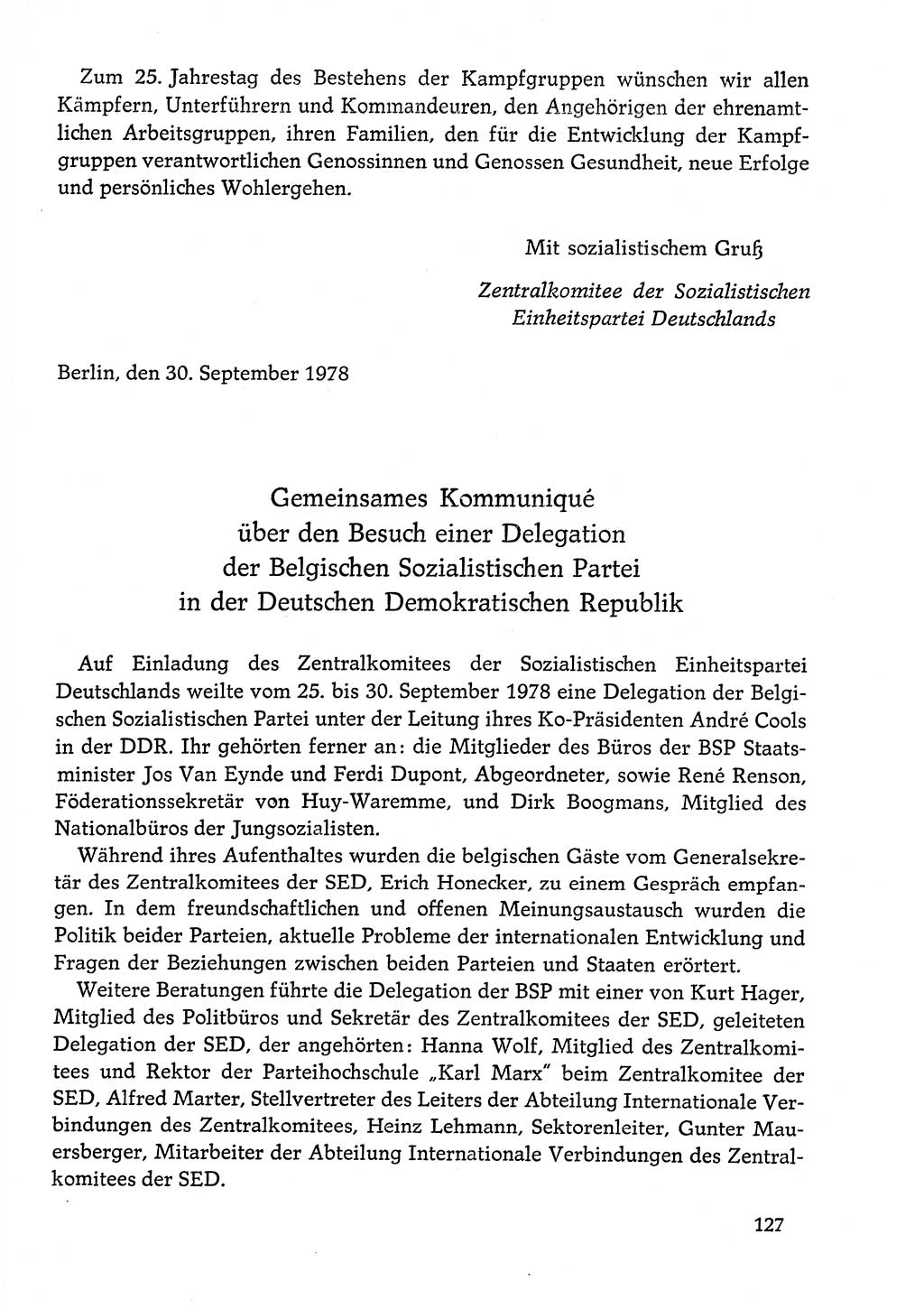 Dokumente der Sozialistischen Einheitspartei Deutschlands (SED) [Deutsche Demokratische Republik (DDR)] 1978-1979, Seite 127 (Dok. SED DDR 1978-1979, S. 127)